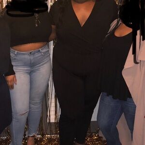 Pink‎ Clove Black jumpsuit